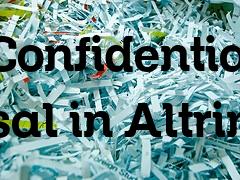 Confidential waste disposal Altrincham